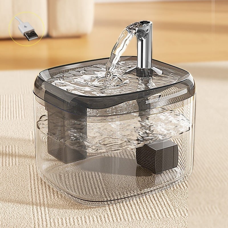 Macska vízforrás automatikus keringéssel – műanyag – Modell SS-869 – Shengshi márka – Kisállat etetőeszközök