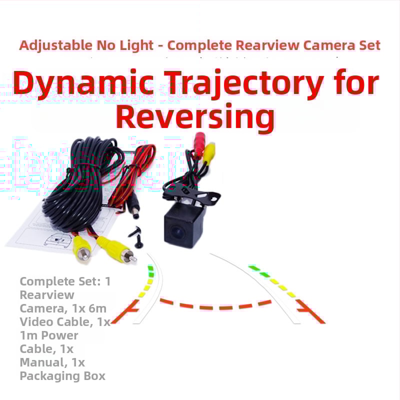 Univerzálna CCD kamera do zadného zrkadla s dynamickou trajektóriou a nočným videním, model BYC-8023, 12V, 170° uhol, rozlíšenie 928x500, signál AHD/CVBS