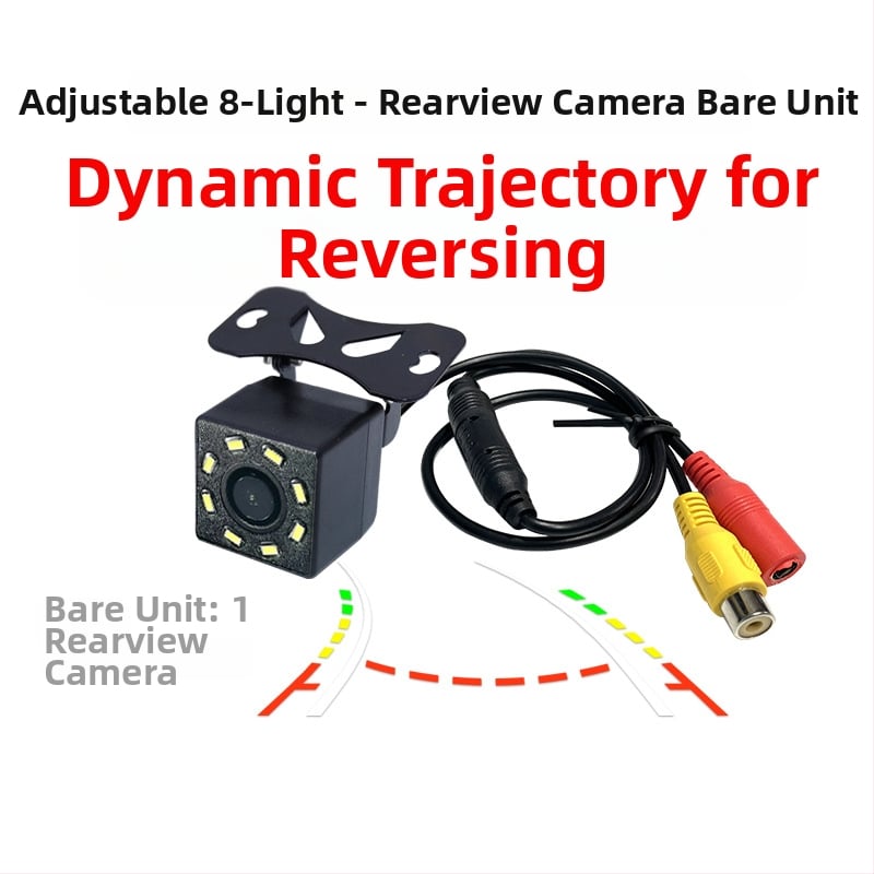 Univerzálna CCD kamera do zadného zrkadla s dynamickou trajektóriou a nočným videním, model BYC-8023, 12V, 170° uhol, rozlíšenie 928x500, signál AHD/CVBS