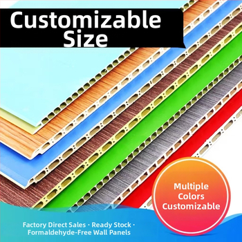 Stenový panel na obloženie — Materiály: PVC kameno-plastový panel, doska z vlákna bambusu a dreva, integrovaný stenový panel, drevený povrch; Model: stenový panel wainscoting; Hluková izolácia: 0.35-0.8; Teplotná vodivosť: 0.11; Inštalácia dostupná