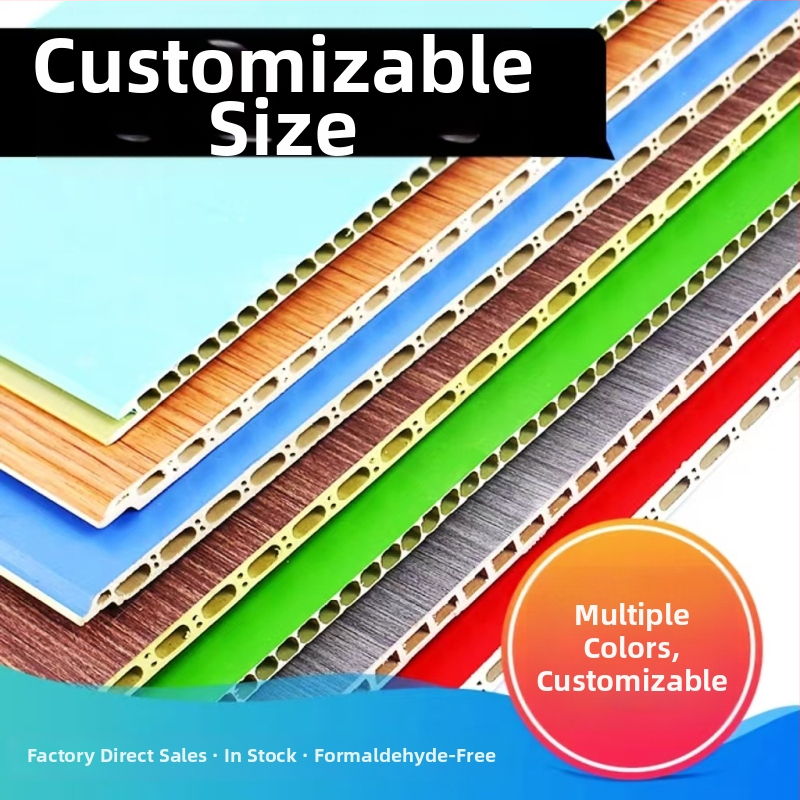 Stenový panel na obloženie — Materiály: PVC kameno-plastový panel, doska z vlákna bambusu a dreva, integrovaný stenový panel, drevený povrch; Model: stenový panel wainscoting; Hluková izolácia: 0.35-0.8; Teplotná vodivosť: 0.11; Inštalácia dostupná