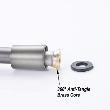 Σωλήνας ντους 360° Anti-Tangle, Μοντέλο DCR-35, Υλικά: Χαλκός & PVC, Μήκος 1,5m/1,2m, Σύνδεση με βίδες, 0–90°C