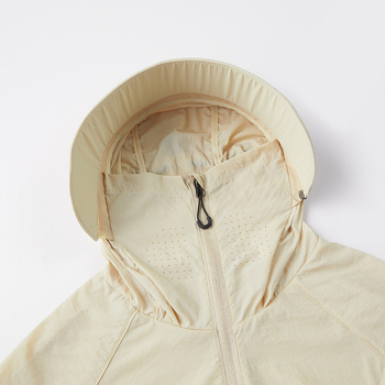 Välisjakk kapuutsiga — hingav, kiire kuivav, UPF50+ UV kaitse, tuulekindel, 100% nailon