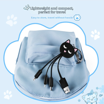 Ritual kolme ühes andmekabel Micro USB ja USB-C-ga, PVC, maks. 2,1 A