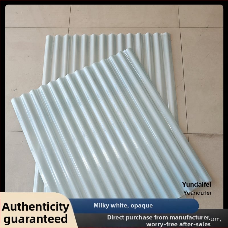 FRP strešný svetelný panel, typ malé vlny, UV ochrana, vodeodolný, nepriehľadný