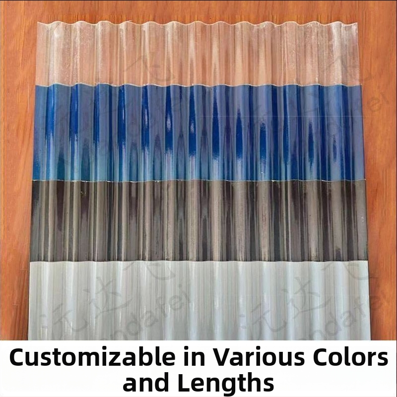 FRP stogo apšvietos plokštė, mažo bangos tipo, UV apsauga, atsparus lietui, nepermatomas