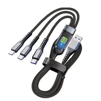 Sanjies USB-C data kabel za Apple, Huawei i Xiaomi, brzo punjenje, auto punjač, 1 na 3 Type-C Android kabel, 3-u-1