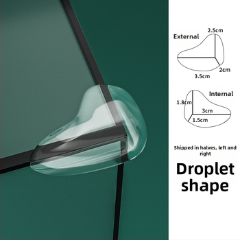 Ochranný roh pre detský nábytok, pravouhlý tvar, model 526526, balenie 5000, pôvod: Čínska pevnina