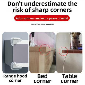 Ochranný roh pre detský nábytok, pravouhlý tvar, model 526526, balenie 5000, pôvod: Čínska pevnina