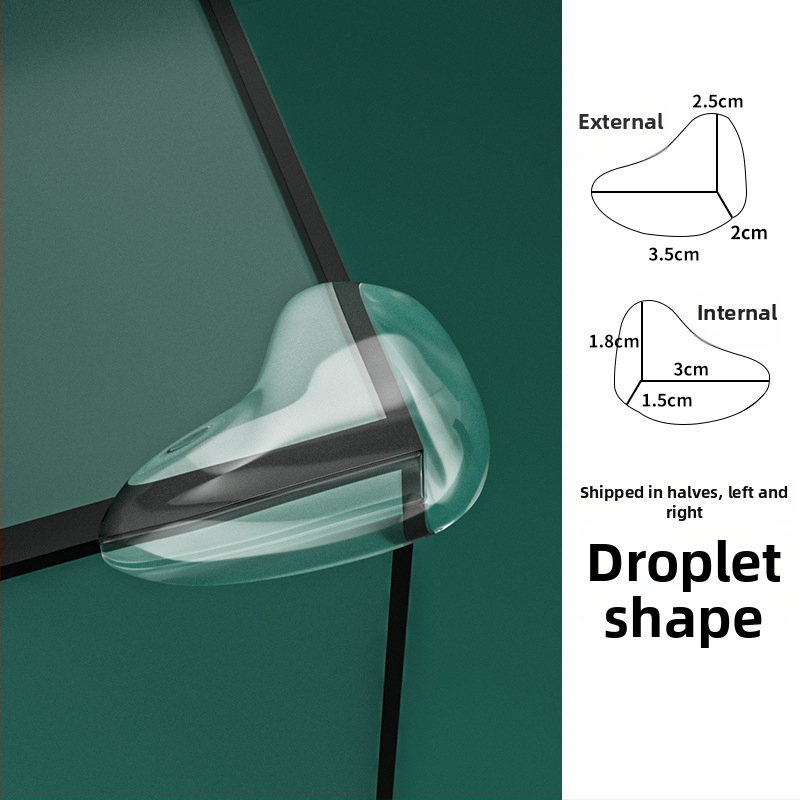 Stūra aizsargs bērnu mēbelēm, taisnstūra forma, modelis 526526, iepakojums 5000, izcelsme: Ķīnas kontinentā