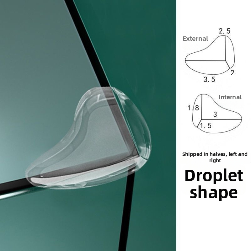Ochranný roh pre detský nábytok, pravouhlý tvar, model 526526, balenie 5000, pôvod: Čínska pevnina