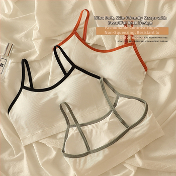 Nylon pánt nélküli melltartó lányoknak, teljes kosár, vékony formázott kosár, légáteresztő, hát formázás, kényelmes; 90–95% nylon.