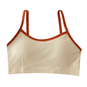 Nylon pánt nélküli melltartó lányoknak, teljes kosár, vékony formázott kosár, légáteresztő, hát formázás, kényelmes; 90–95% nylon.