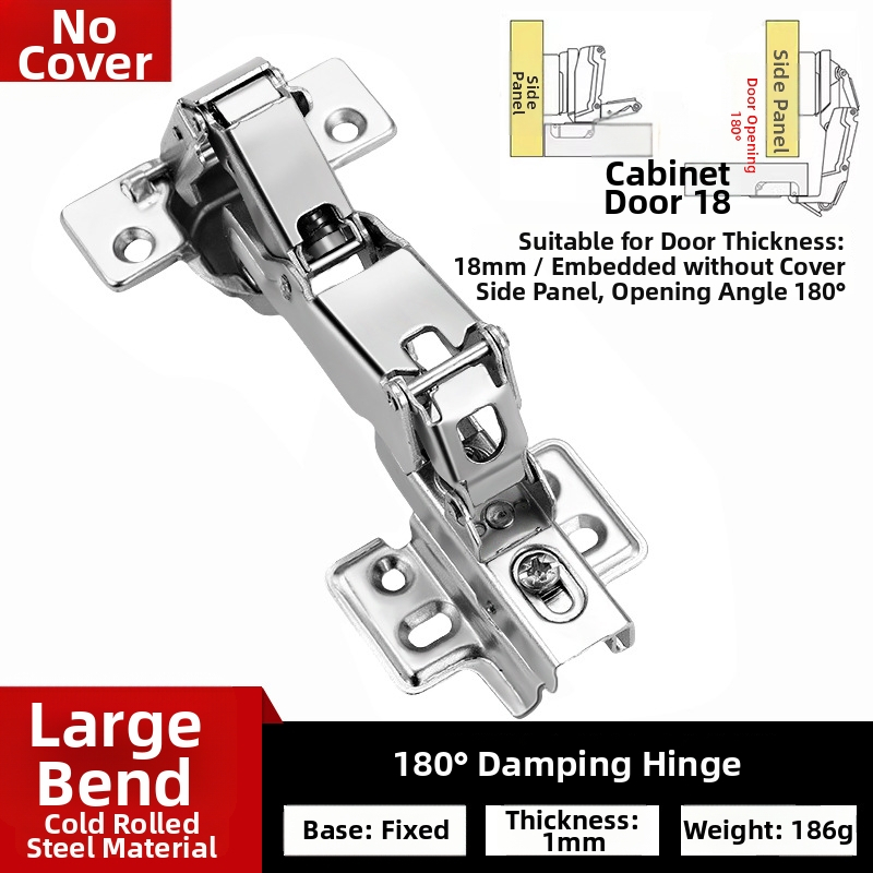 180-stupňový tlmiaci pánt – veľký uhol rohových dvierok skrinky, studená valcovaná oceľ, elektrolytický povrch