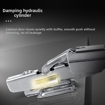 Guangdian hidraulikus csillapító pánt fából készült ajtókhoz és szekrényekhez, nikkelezett hidegen hengerelt acél, 165/175/180 fokos nagy- és sarokpántok