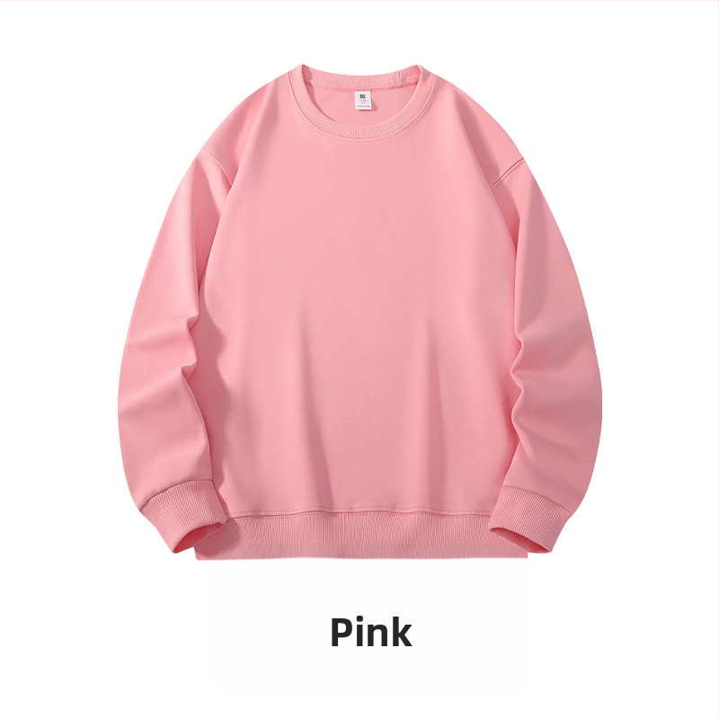 Ťažká bavlnená mikina, voľný strih, guľatý výstrih, dlhé rukávy