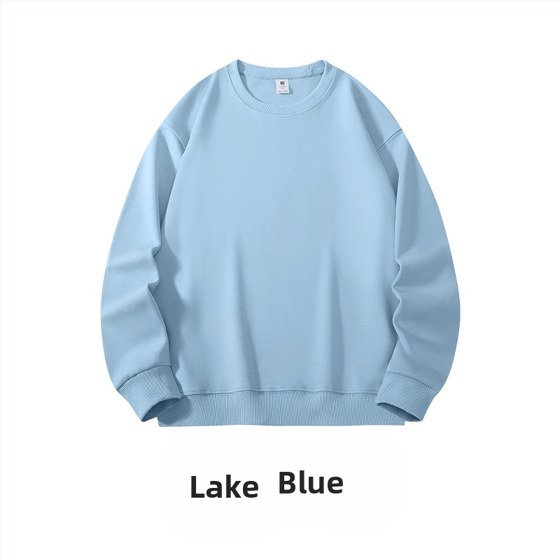 Ťažká bavlnená mikina, voľný strih, guľatý výstrih, dlhé rukávy