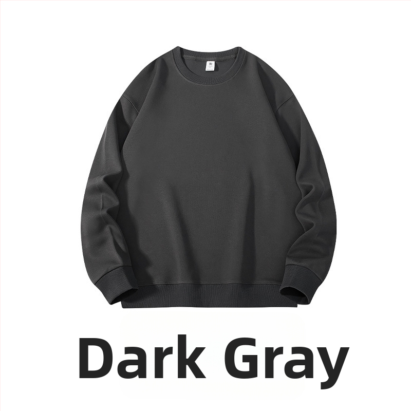 Ťažká bavlnená mikina, voľný strih, guľatý výstrih, dlhé rukávy