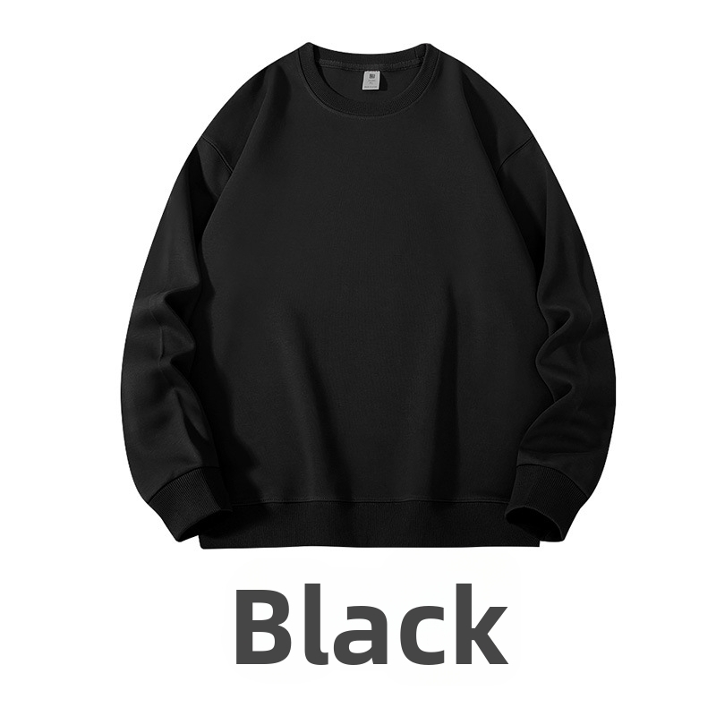 Ťažká bavlnená mikina, voľný strih, guľatý výstrih, dlhé rukávy