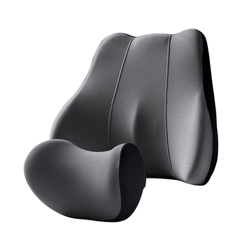 Podpora na hlavu a bedrov pre auto a kancelársku stoličku, pamäťová pena, poťah z jóga textílie, univerzálna kompatibilita, štyri ročné obdobia, štýl ľahkého luxusu