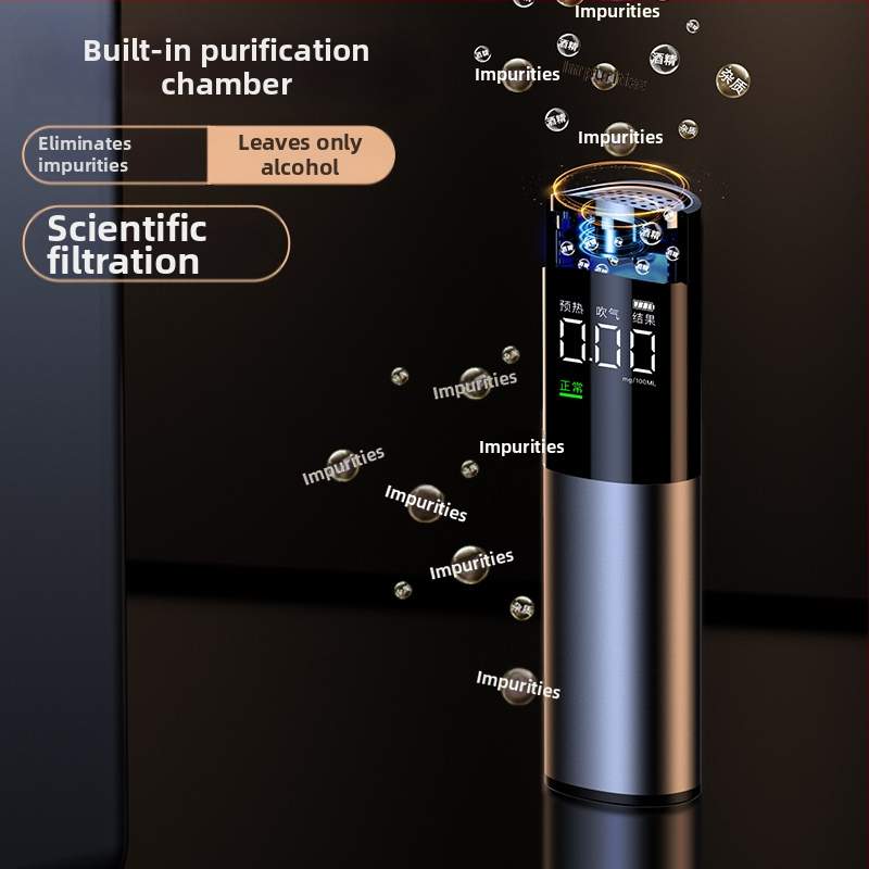 Alkoholtester, bezdrôtový, dychovým meraním, vysoko presný detektor riadenia pod vplyvom alkoholu s inteligentným digitálnym displejom