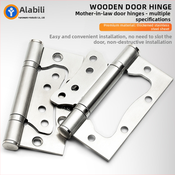 Pánt z nehrdzavejúcej ocele na drevené dvere — bez drážky, tichá tlmiaca funkcia, zosilnený ložiskový systém