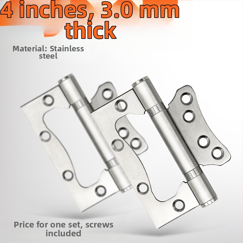 Pánt z nehrdzavejúcej ocele na drevené dvere — bez drážky, tichá tlmiaca funkcia, zosilnený ložiskový systém