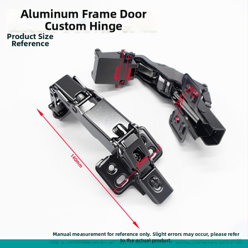 Pánt skrinkových dverí, 180° s hliníkovým rámom, Lei Qi