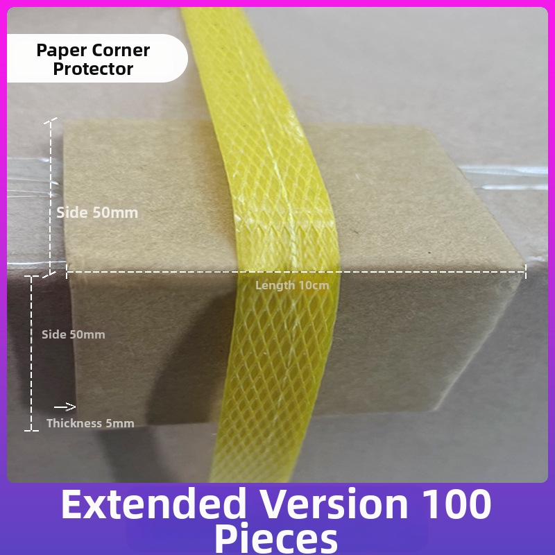 PP plastové rohové ochrany na balenie s protišmykovými sponami pre priemyselné balenie — typy L20/L32, papierové rohové ochrany 10 cm a 5 cm, pevný štýl 50 mm