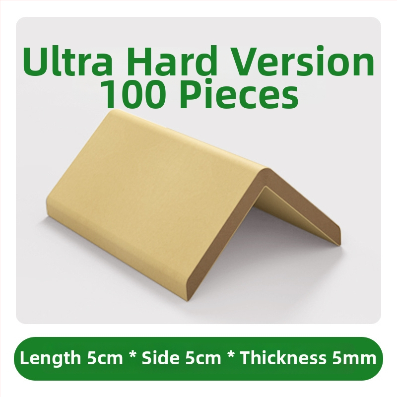 PP plastové rohové ochrany na balenie s protišmykovými sponami pre priemyselné balenie — typy L20/L32, papierové rohové ochrany 10 cm a 5 cm, pevný štýl 50 mm