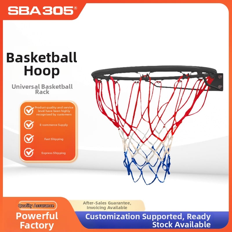 Košarkaški obruč SBA305 — šuplji/puni prsten, unutarnji promjer 45 cm, 16 mm čelični prsten, čelična konstrukcija, težina 3 kg, obrada po narudžbi dostupna