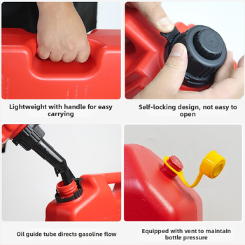 Automobilová benzínová kanistra, odolná voči výbuchu, pevný plast – Carfu, Foshan