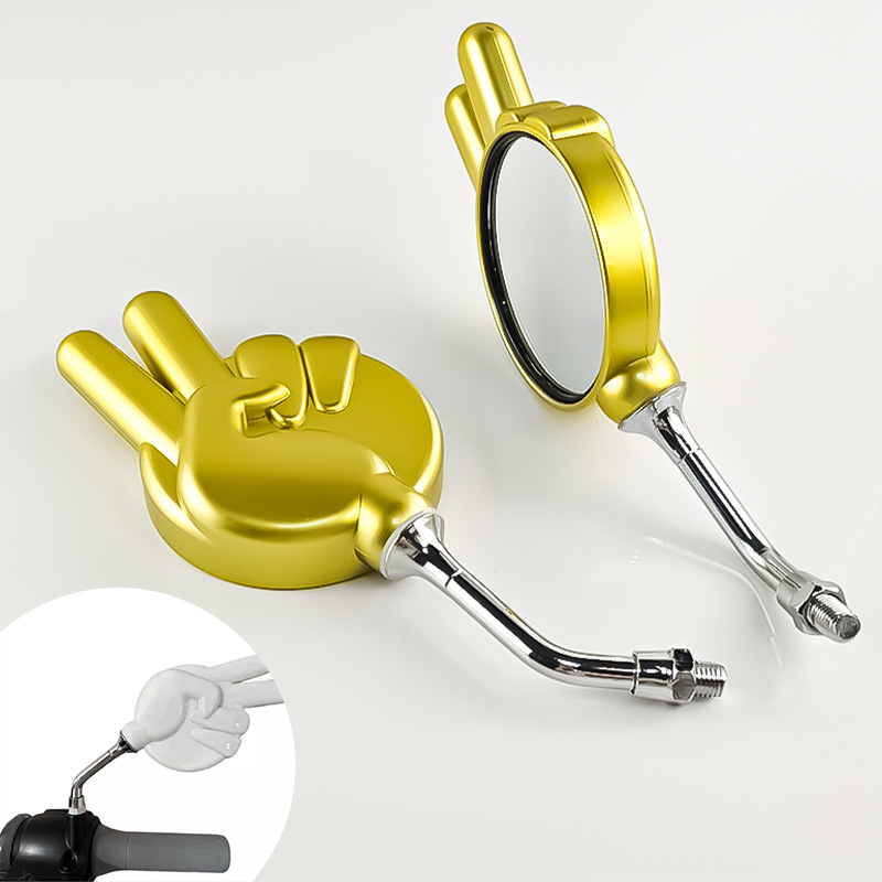 Οπίσθιο κάτοπτρο για μοτοσικλέτες και ηλεκτρικά οχήματα, καθολική συμβατότητα, σχεδιασμός με βραχίονα ψαλιδιού