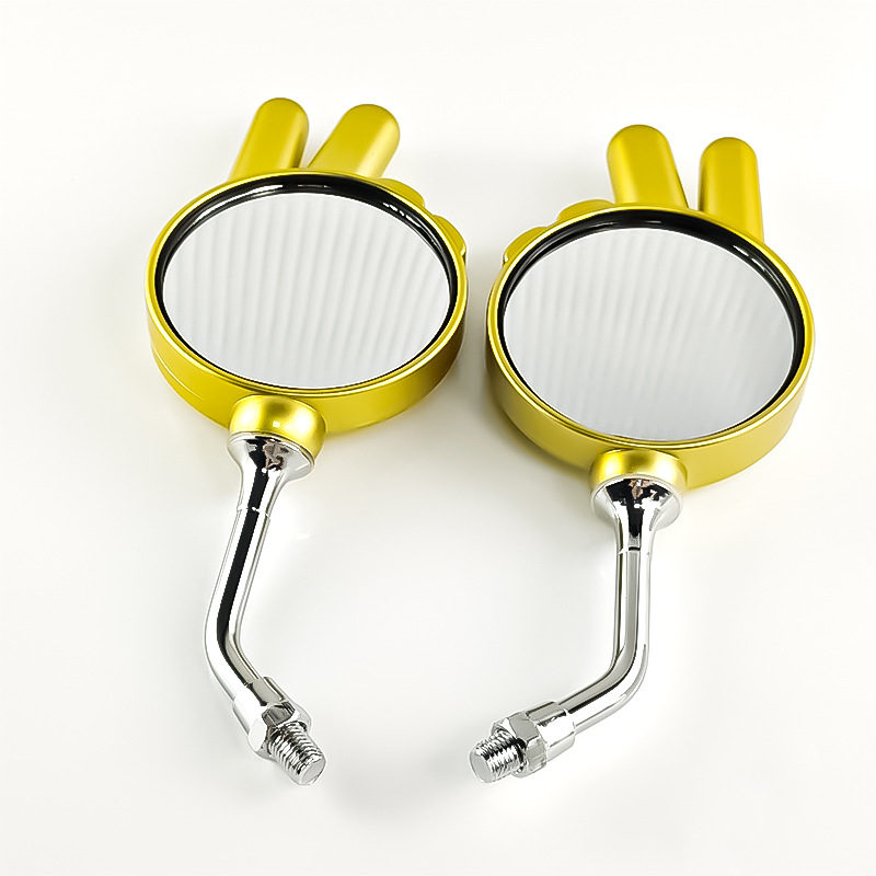 Οπίσθιο κάτοπτρο για μοτοσικλέτες και ηλεκτρικά οχήματα, καθολική συμβατότητα, σχεδιασμός με βραχίονα ψαλιδιού