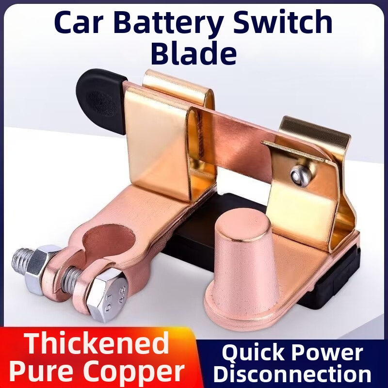 Vypínač batérie do auta, negatívny terminál, čisto meď, proti úniku, kompatibilný s GM a nákladnými vozidlami