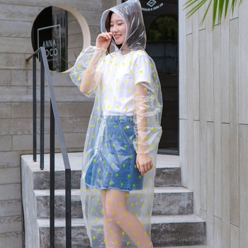 Üheosaline PE vihmavari matkamiseks, ühekordne, paks materjal 0.03, veekindel kiht PE liimiga, täiskasvanutele