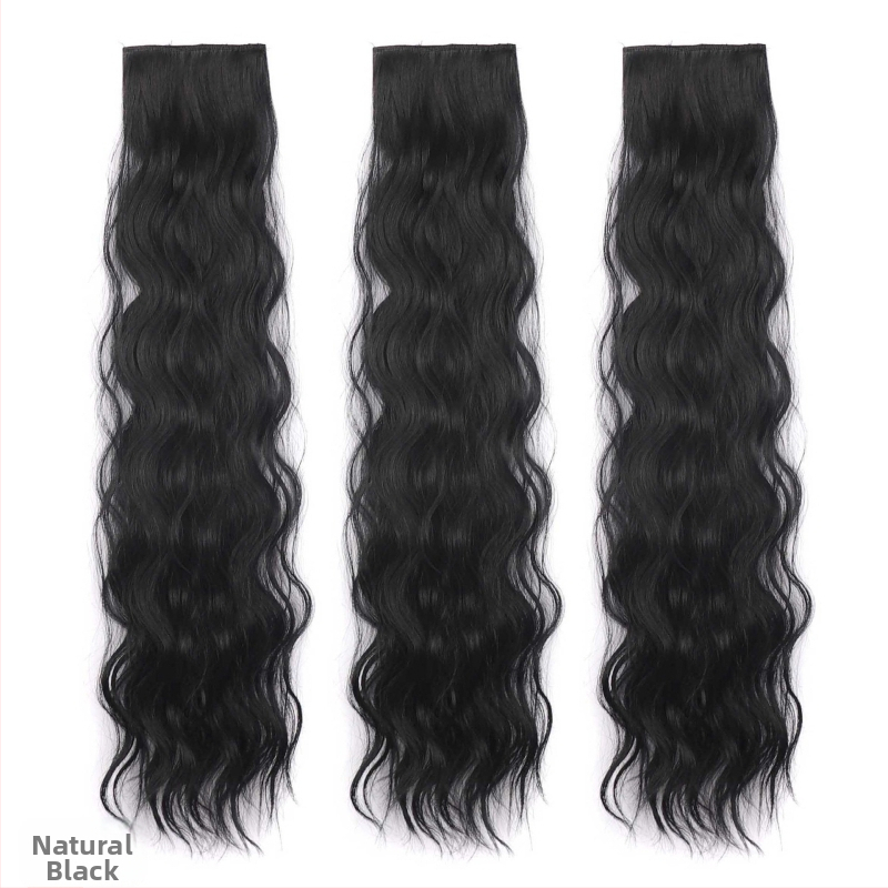 Vlasové časti 3P2D, kučeravé, domáca hodvábna vlákna, mechanické spracovanie, nie je možné farbiť ani perm