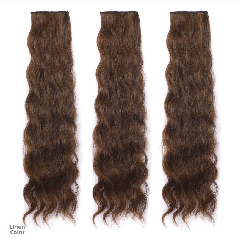 Vlasové časti 3P2D, kučeravé, domáca hodvábna vlákna, mechanické spracovanie, nie je možné farbiť ani perm