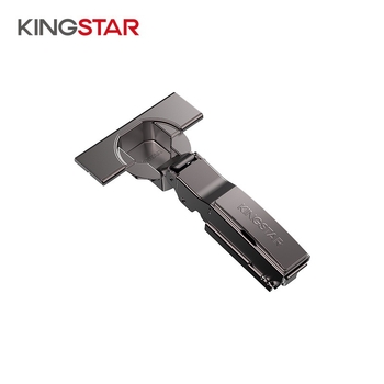 Pánt s hydraulickým tlmením pre skrinky, rýchle odpojenie, univerzálna montážna základňa HS255, studená valcovaná oceľ, niklové a meďové povrchové úpravy