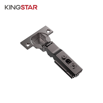 Pánt s hydraulickým tlmením pre skrinky, rýchle odpojenie, univerzálna montážna základňa HS255, studená valcovaná oceľ, niklové a meďové povrchové úpravy