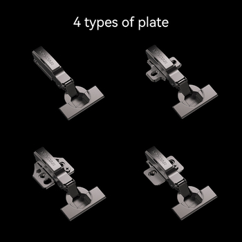 Pánt s hydraulickým tlmením pre skrinky, rýchle odpojenie, univerzálna montážna základňa HS255, studená valcovaná oceľ, niklové a meďové povrchové úpravy