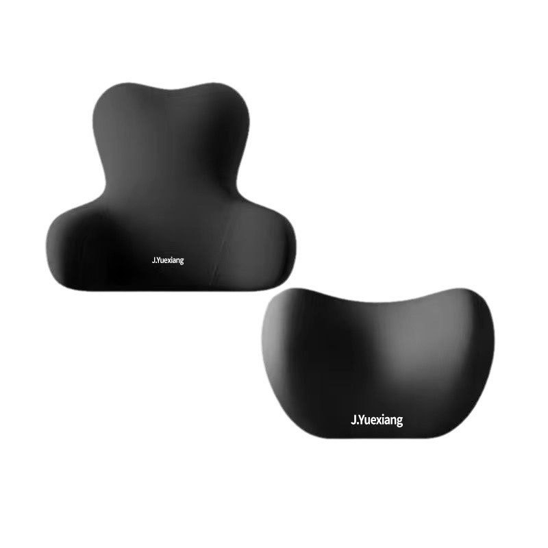 Set opierok hlavy a bedra do auta, pamäťová pena s pomalým návratom, Milk Silk materiál, prispôsobiteľný, univerzálny dizajn