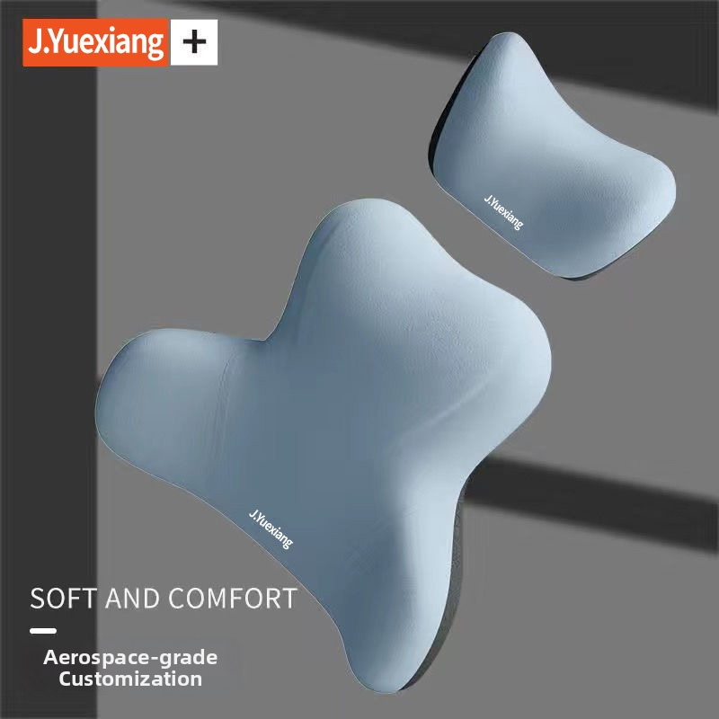 Set opierok hlavy a bedra do auta, pamäťová pena s pomalým návratom, Milk Silk materiál, prispôsobiteľný, univerzálny dizajn