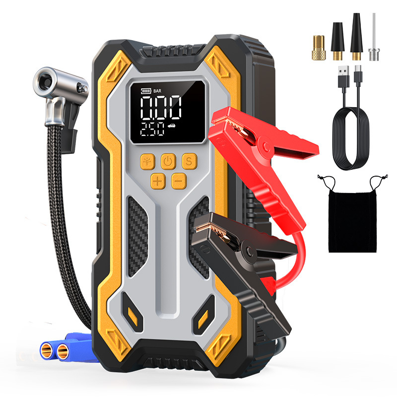 Núdzový štartér do auta s tlakovacou pumpou – všetko v jednom, prenosný ABS power bank N3