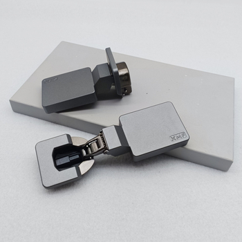 Ultra tenká hydraulická pánt na drevené dvere - uhlíková oceľ, elektroplátovanie