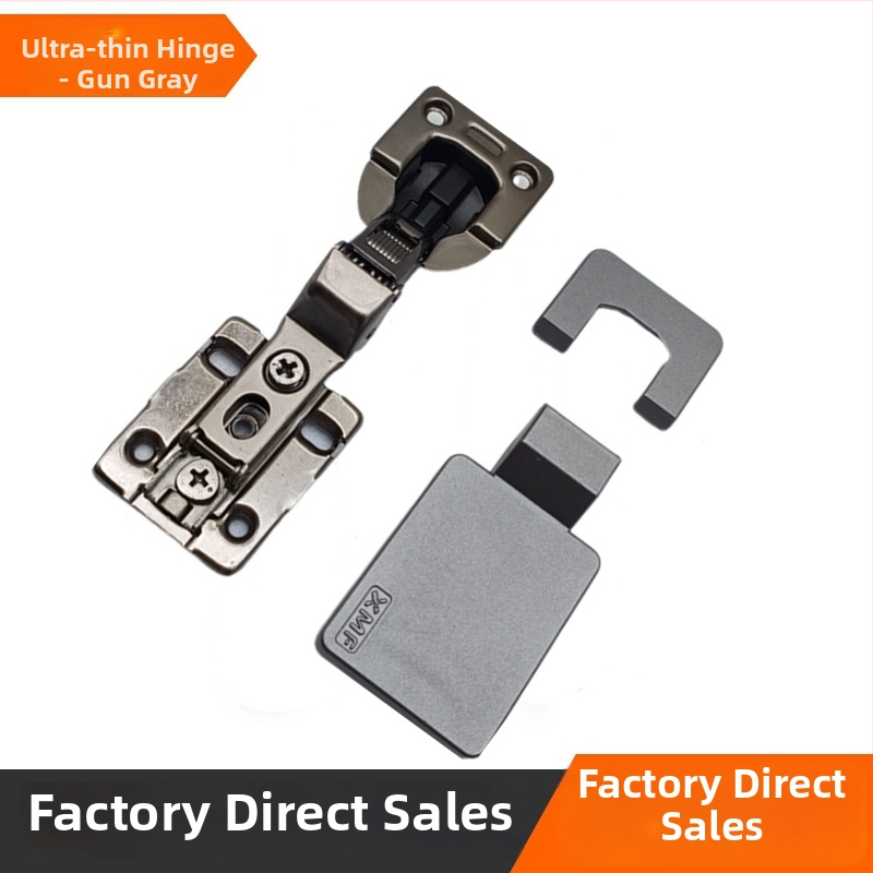 Ultra tenká hydraulická pánt na drevené dvere - uhlíková oceľ, elektroplátovanie