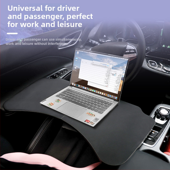 Amukeke Automašīnas piestiprinājamais saliekamais nelielais galda klājs – universāla saderība, griešanās, daudzfunkcionāls, saliekams, plastmasa, uzstādīšana ar klik-iekš