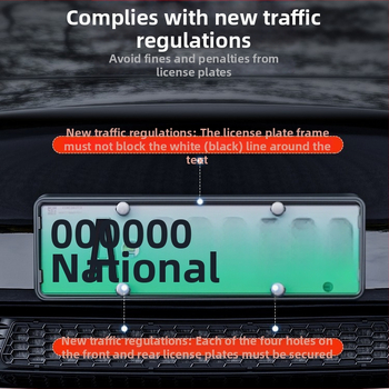 Rám čísla Tesla Model Y / Model 3 - Ochranný rám, Pôvodný výrobca, Plast WL-002