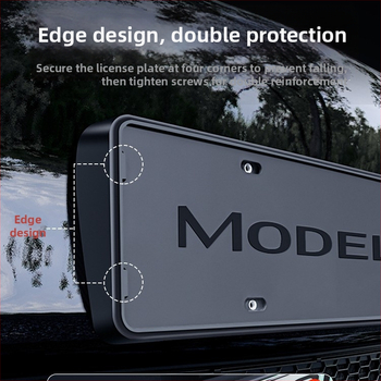 Rám čísla Tesla Model Y / Model 3 - Ochranný rám, Pôvodný výrobca, Plast WL-002