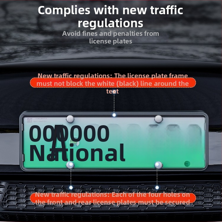 Rám čísla Tesla Model Y / Model 3 - Ochranný rám, Pôvodný výrobca, Plast WL-002